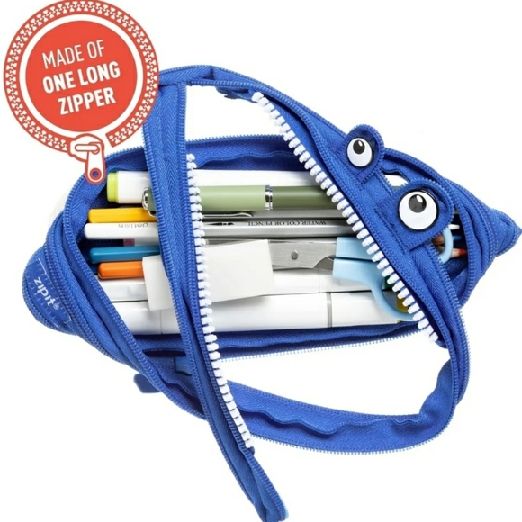 ZIPIT Monster Pencil Case Holds Up to 30 Pens, Machine Washable - Picture 3 of 10